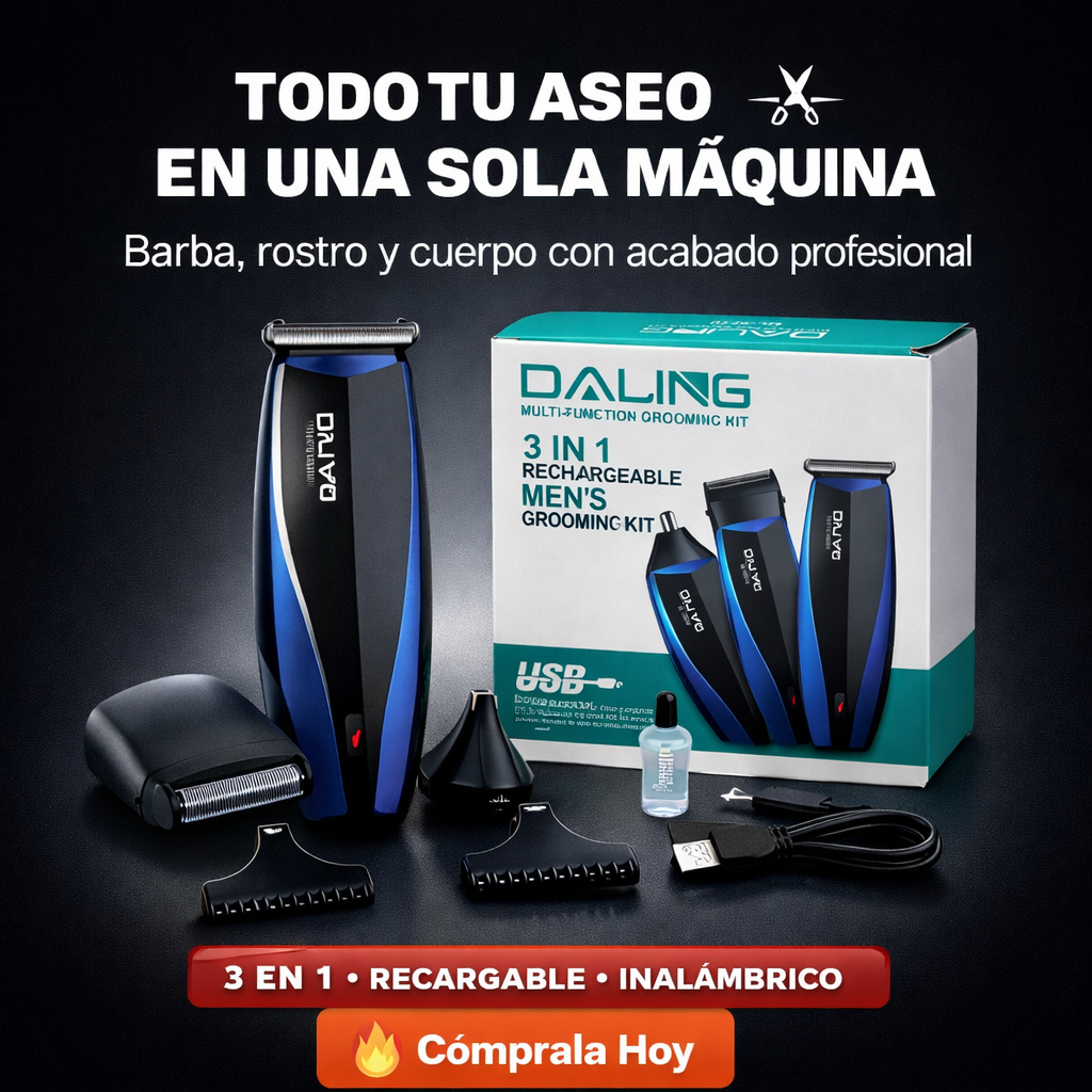 Maquina afeitar 3 en 1
