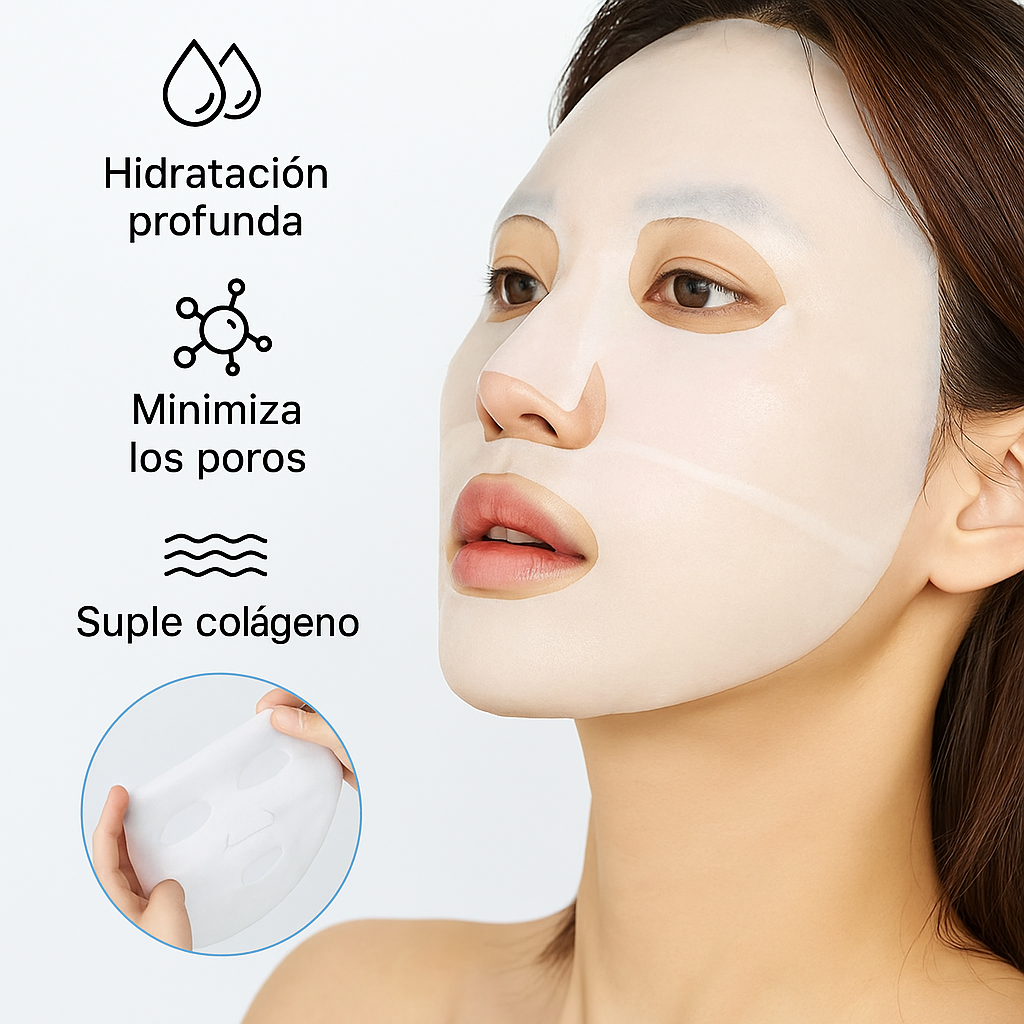 MASCARILLA DE COLÁGENO y Ácido Hialuronico
