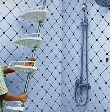 Esquinero Organizador Ajustable para el baño retractil telescopico