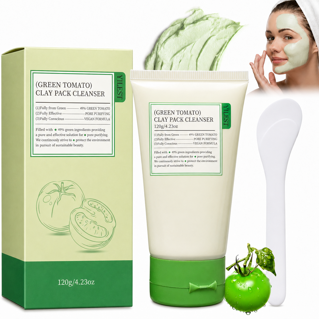 MASCARILLA FACIAL DETOX -  LIMPIADORA DE POROS y CONTROL DE GRASA