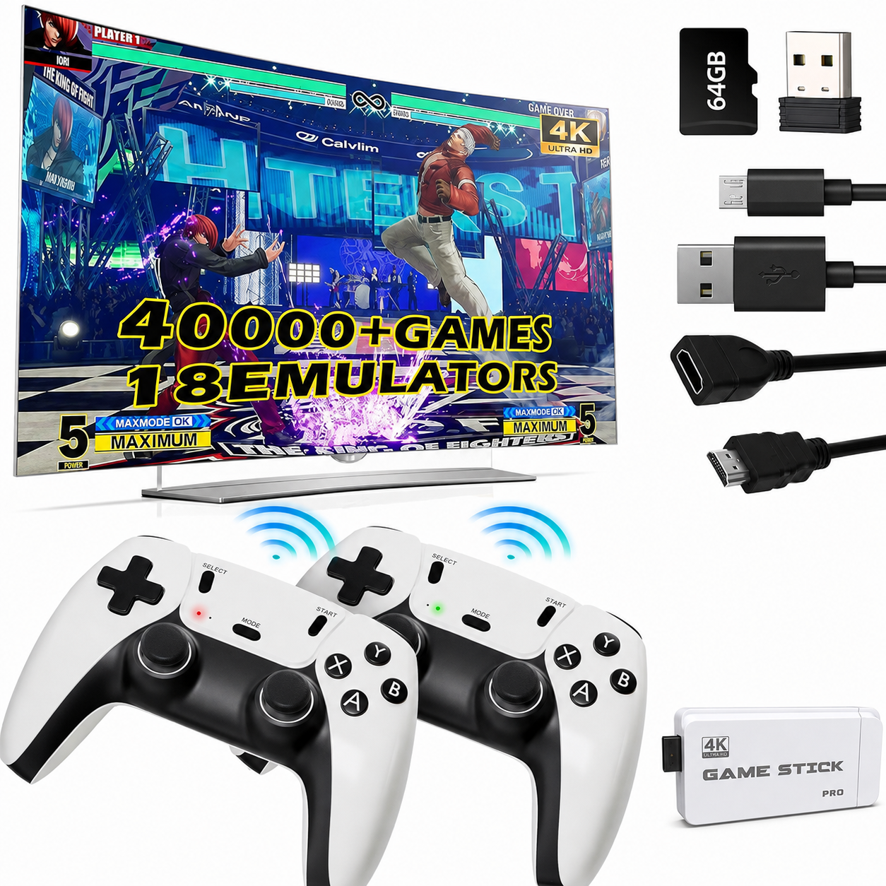 M15 GAME STICK 128GB - juegos RETRO (+20,000)