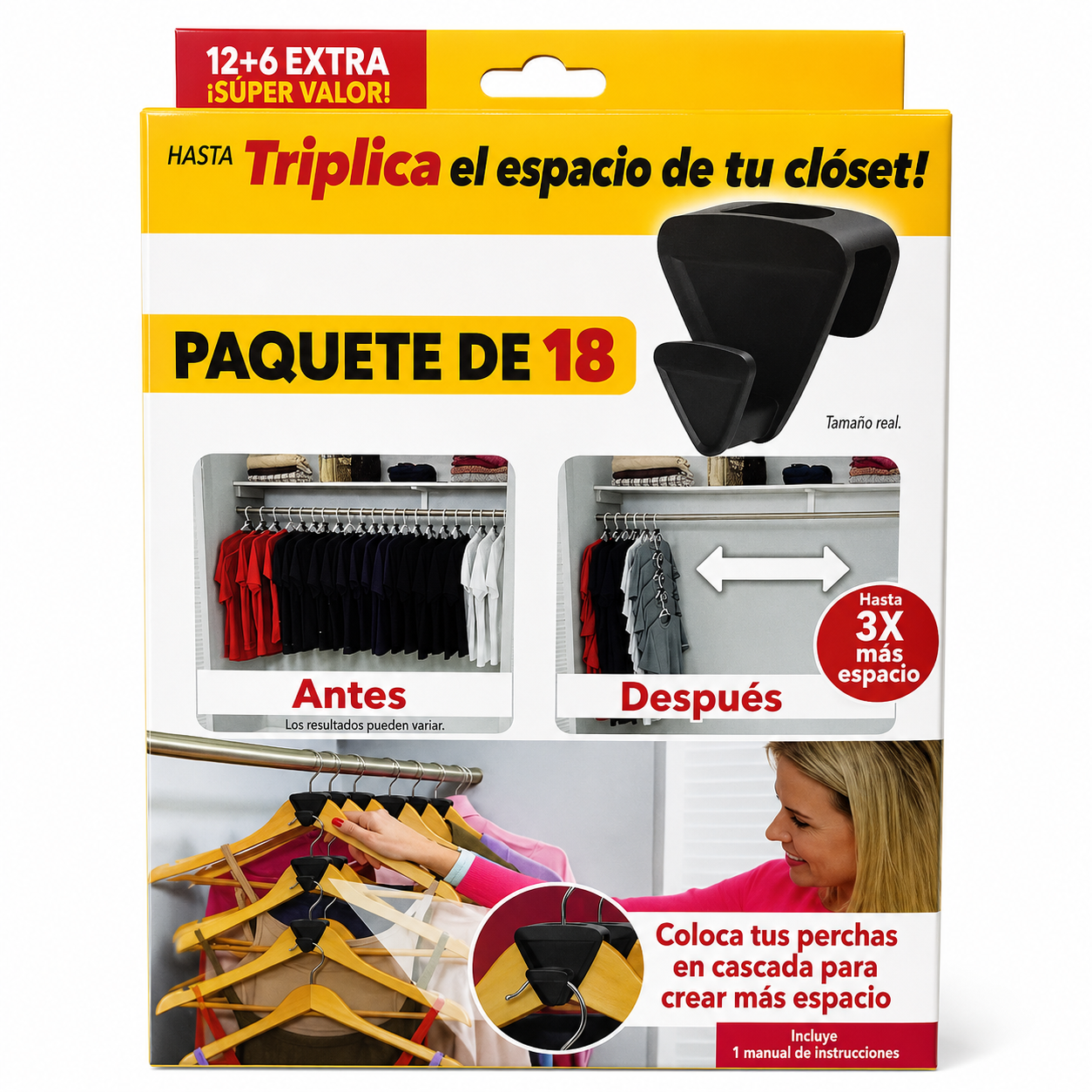 Ganchos Organizadores para perchas