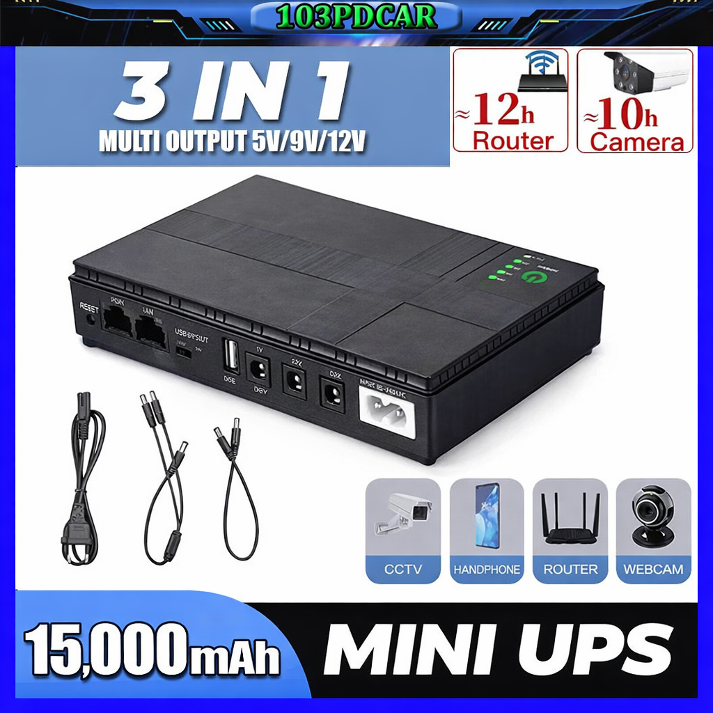 Mini UPS 15000 mAh