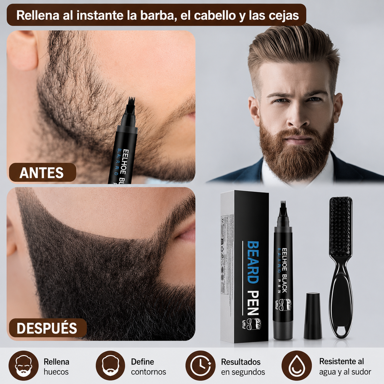 TINTA PARA BARBA y Cejas (FILLER PEN)