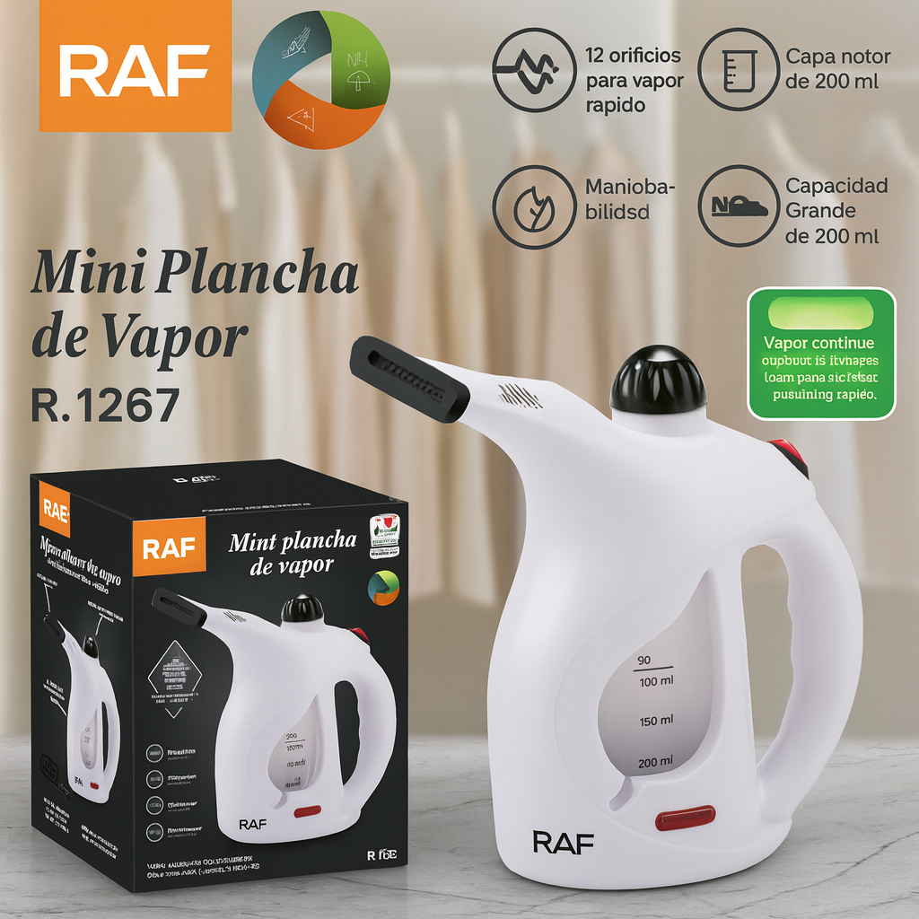 Mini plancha a vapor RAF