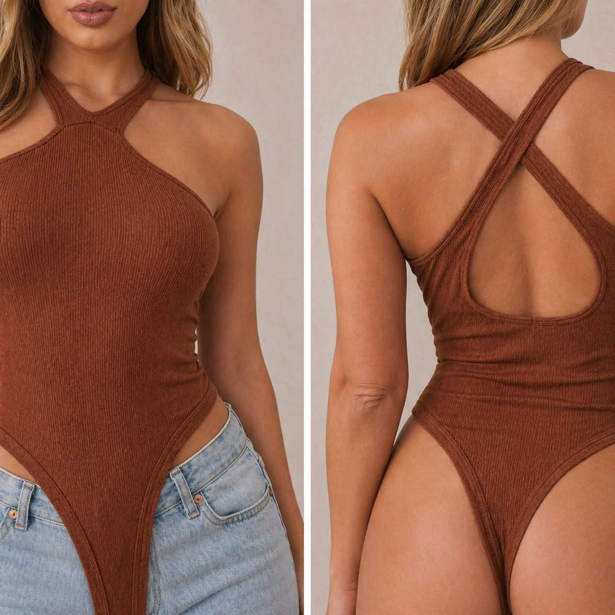Body Suit y Broche (Talla Única)