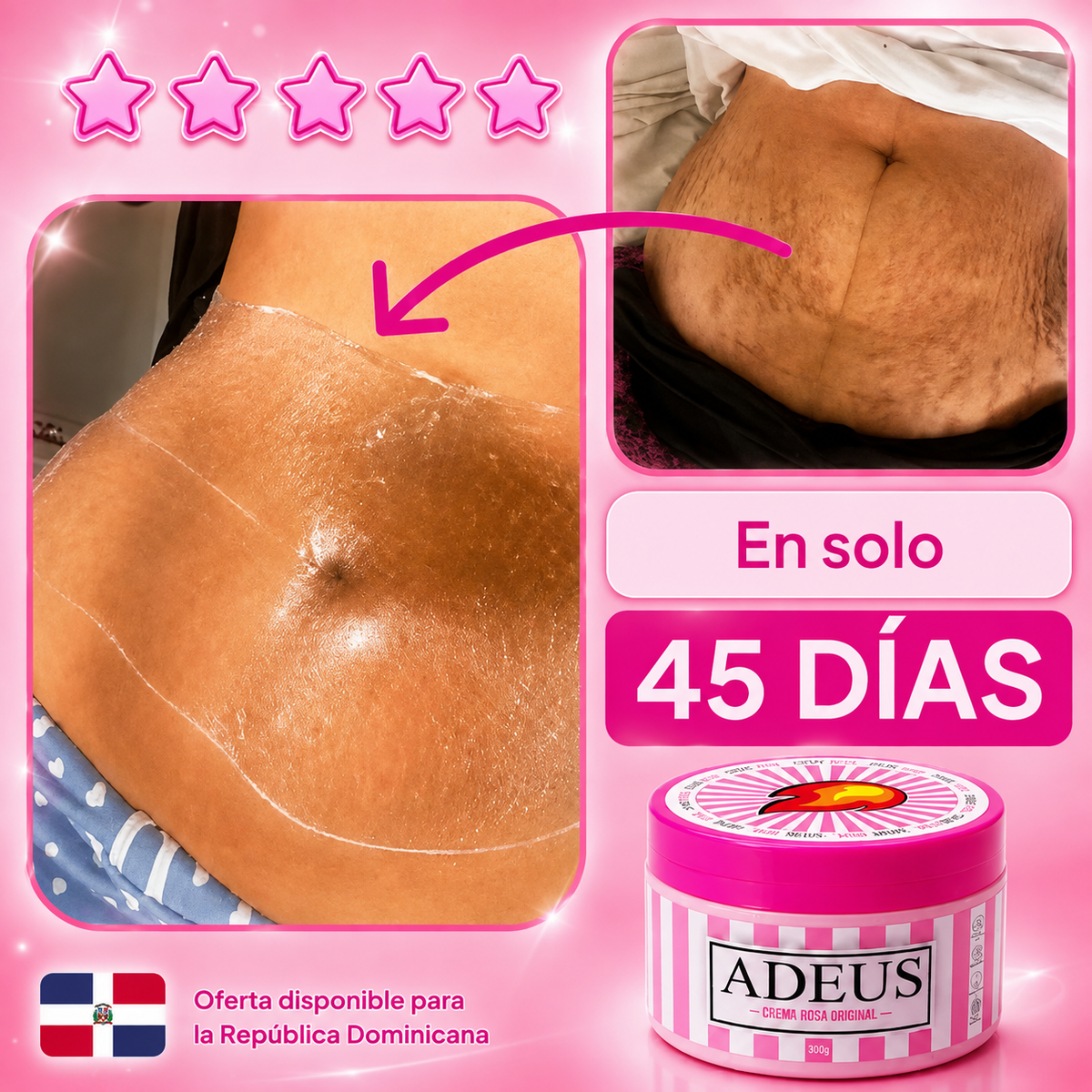 Adeus Crema Brasileña – Tratamiento Corporal Multifuncional Intensivo (300g)