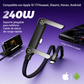 Cable de Carga Rápida 2 en 1 con Soporte Plegable (240w)