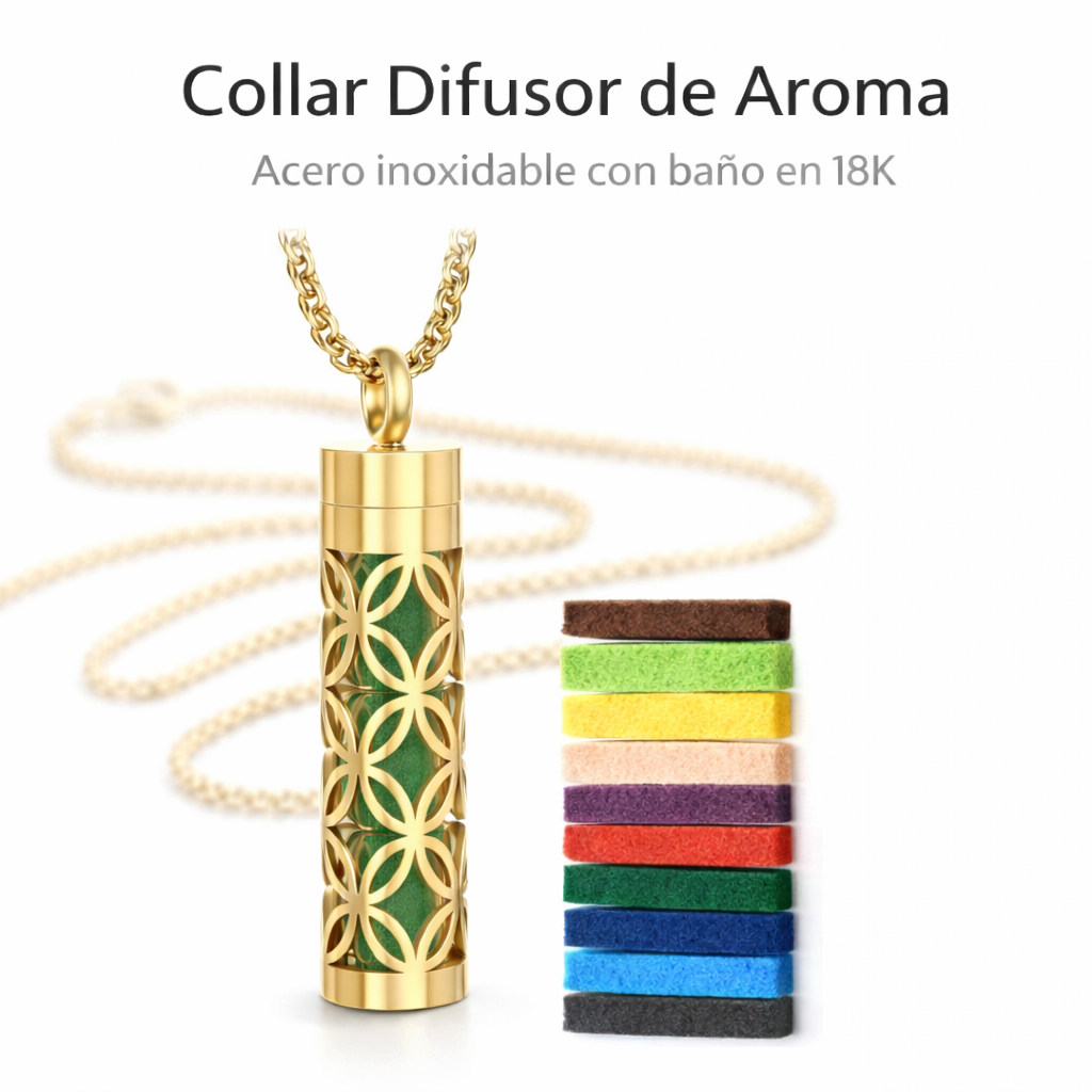 Collar Difusor Perfume 18K