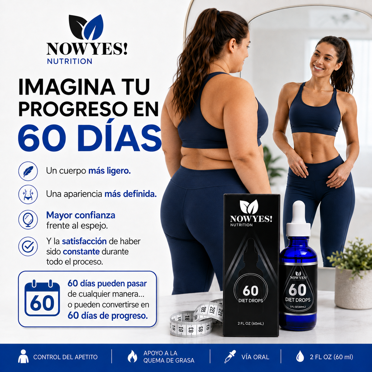 QUEMADOR DE GRASA EN GOTAS RETO 60