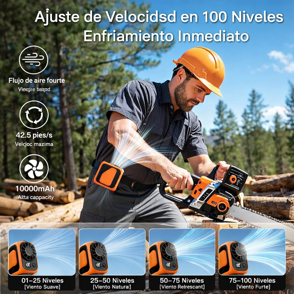 Mini abanico de cintura