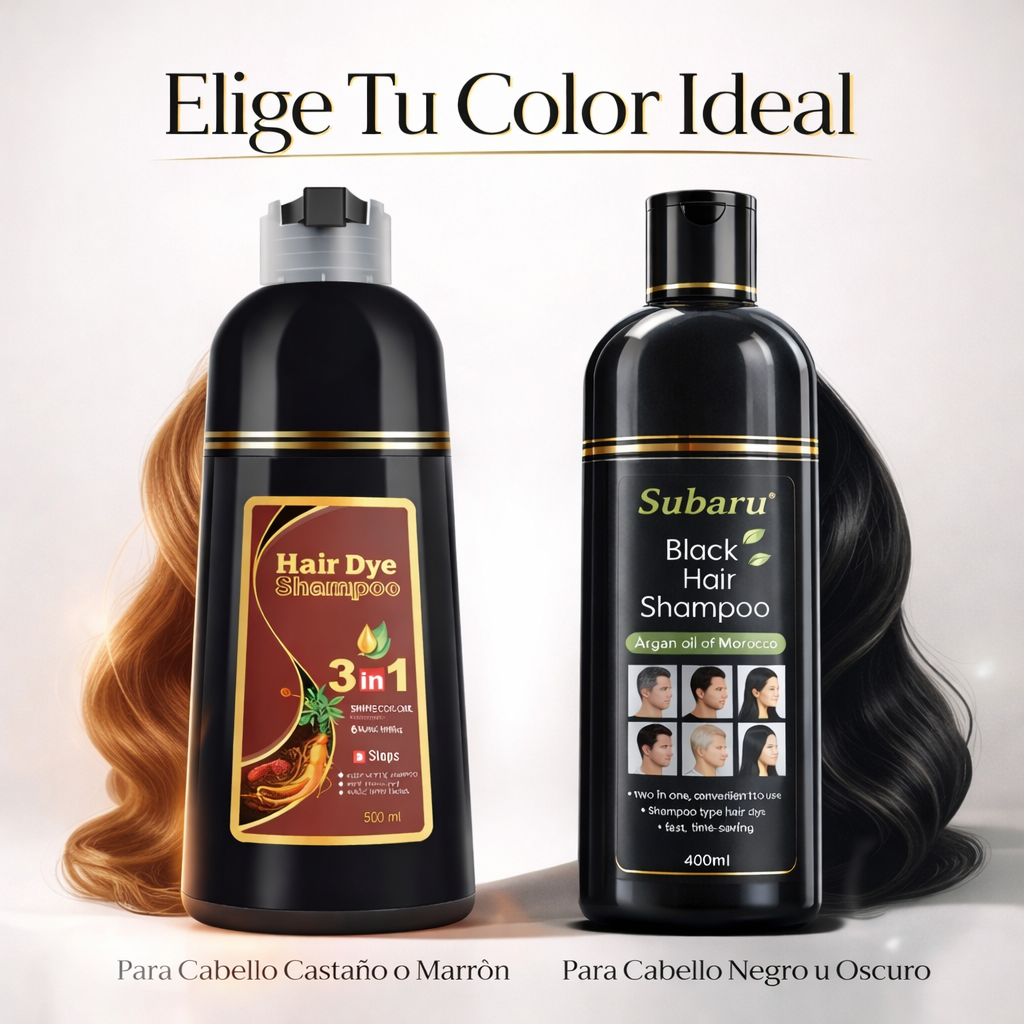 SHAMPOO TINTE PARA CUBRIR LAS CANAS 500ML