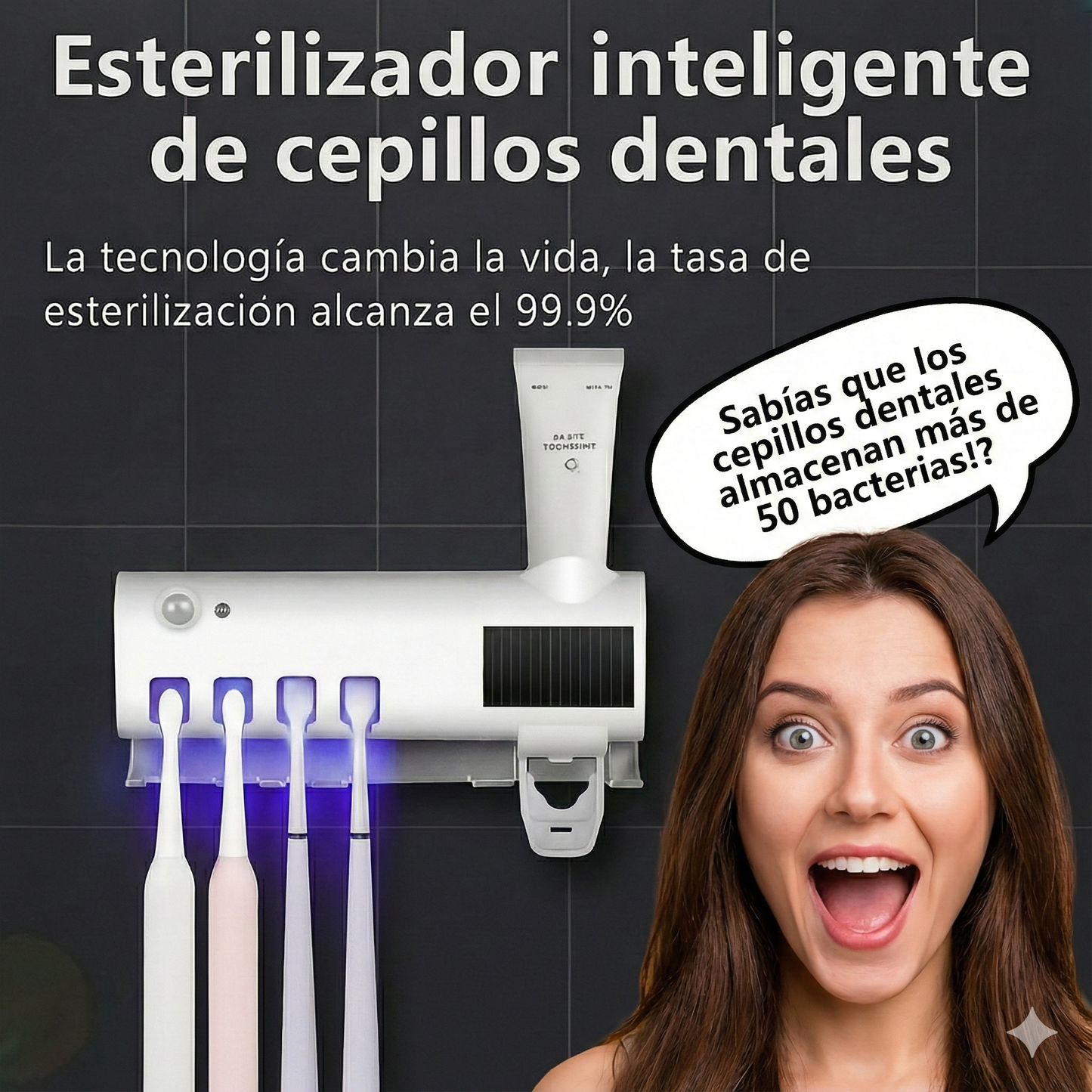Esterilizador para cepillos dentales
