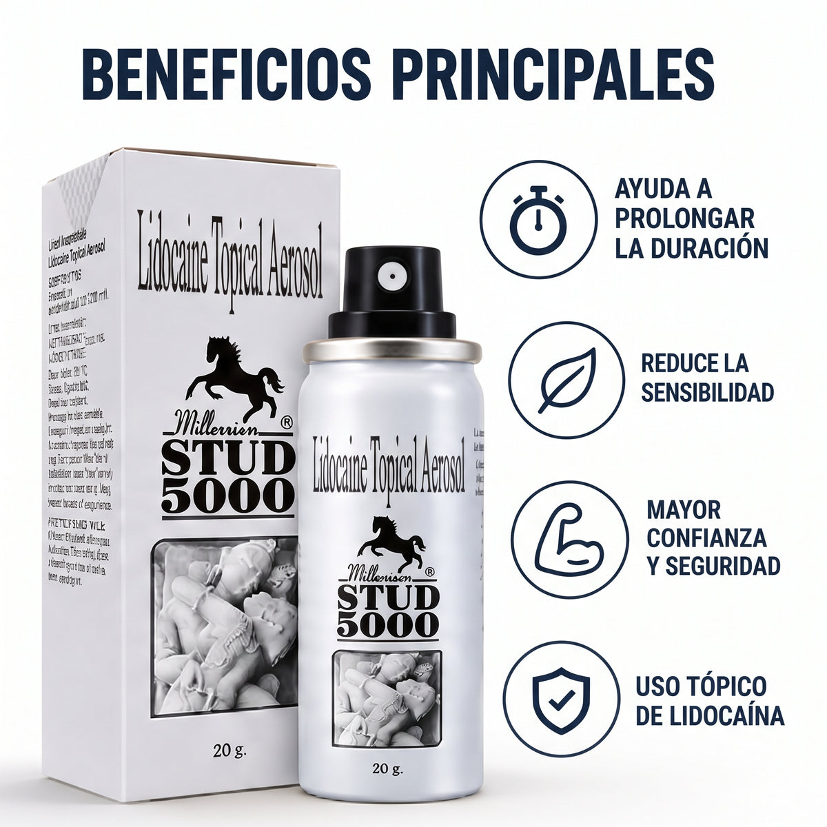 Millennium Stud 5000 Spray Tópico 20 g