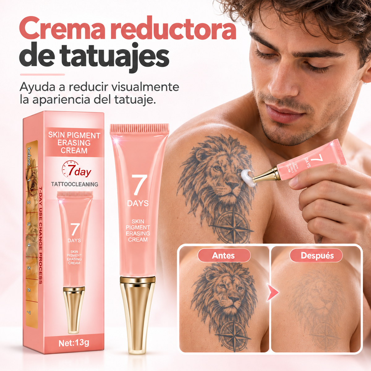 Crema Atenuadora de Pigmento para Tatuajes 7 Days – 13 g