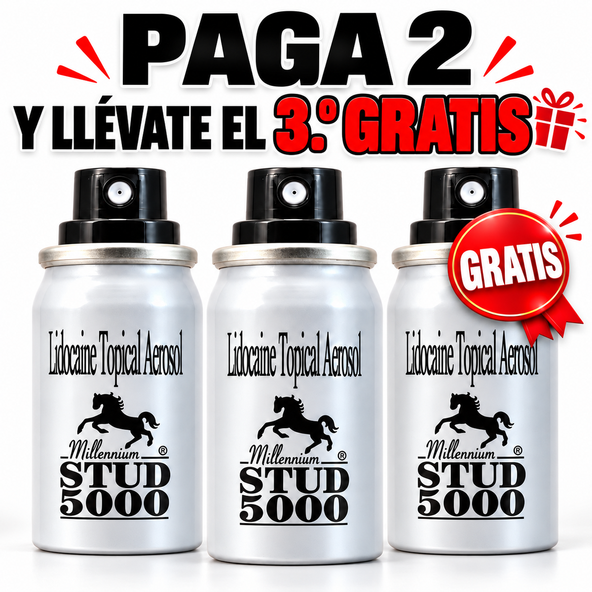 Millennium Stud 5000 Spray Tópico 20 g