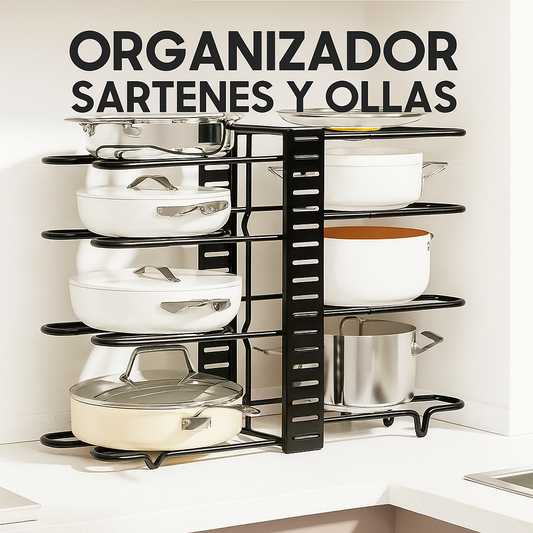 ESTANTE ORGANIZADOR DE OLLAS Y TAPAS