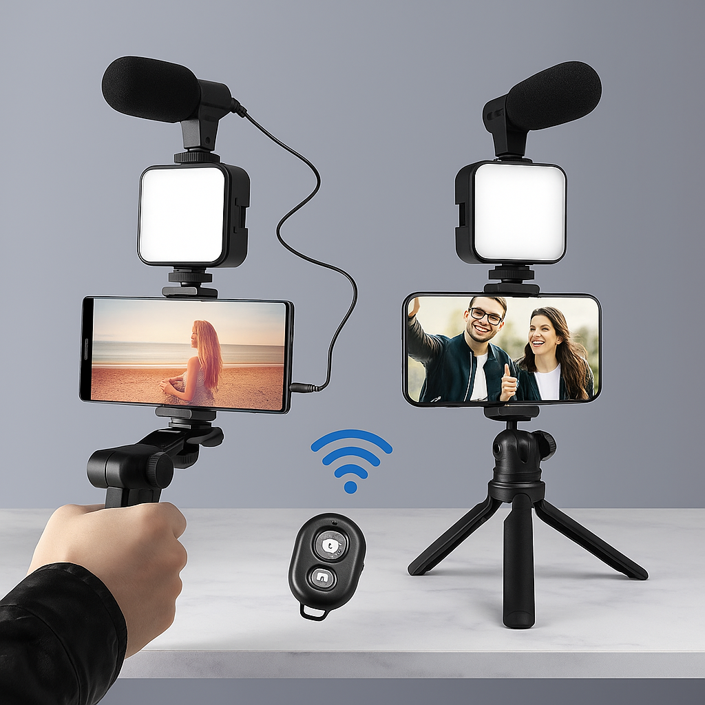 Kit tripode, led y micro (Youtuber/Tiktoker)