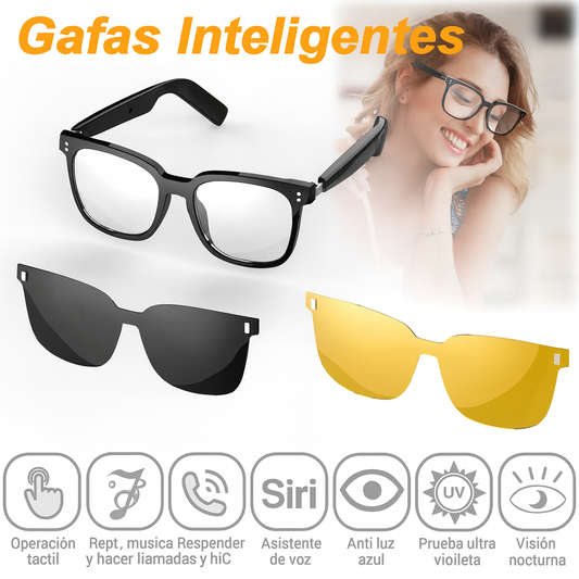 Gafas con audio inteligentes (3 en 1)