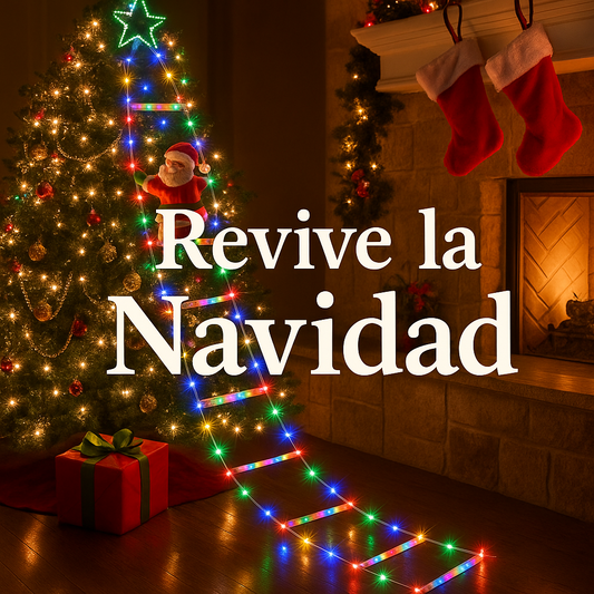 Escalera led Santa Claus
