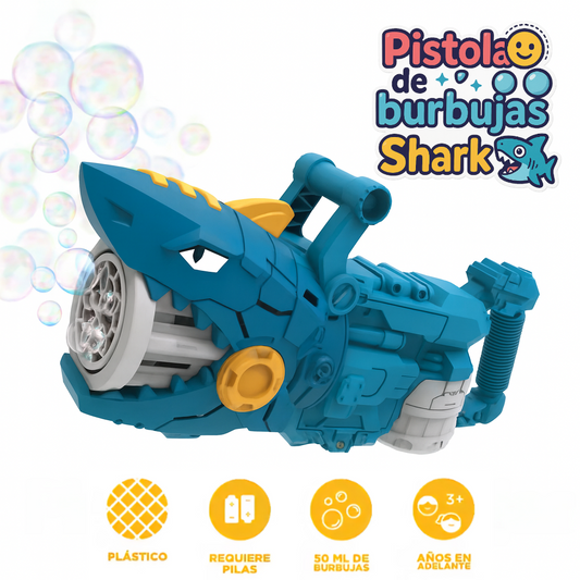 Pistola de Burbujas Shark
